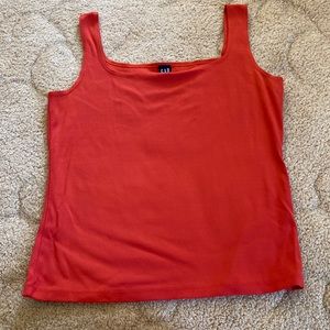 Gap womens tank top size medium color red/orange